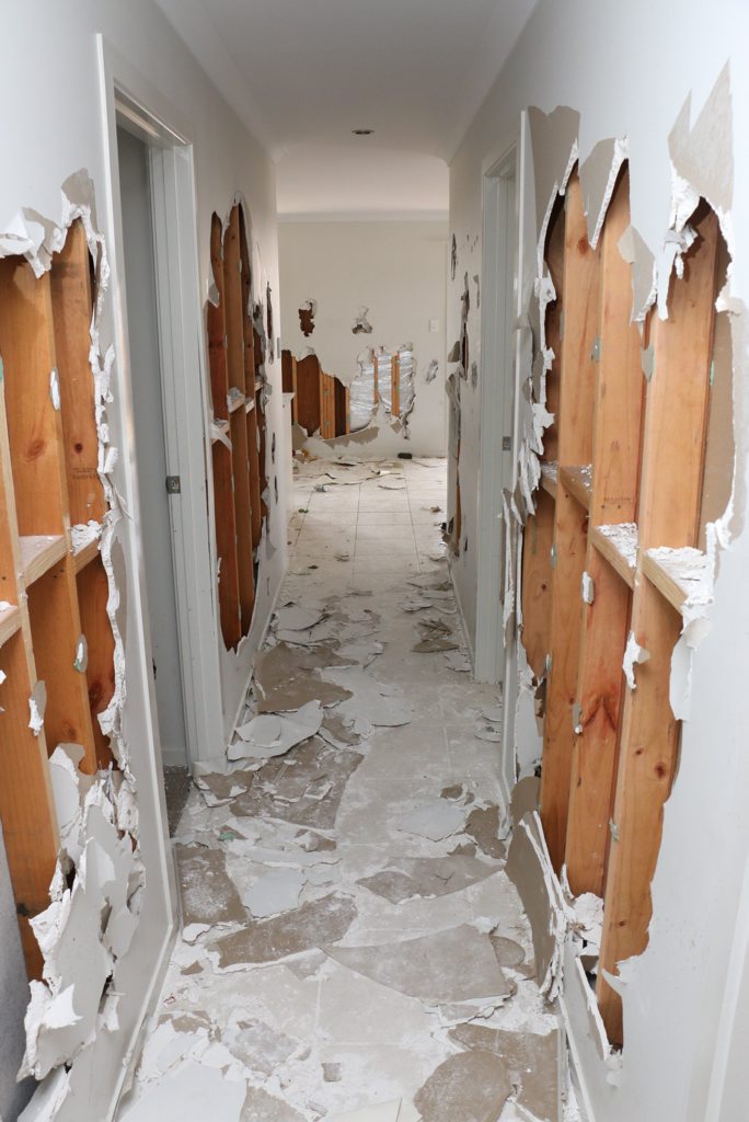 Police were called out in the early hours of Sunday morning to find the house had been trashed during a party. Photo Contributed